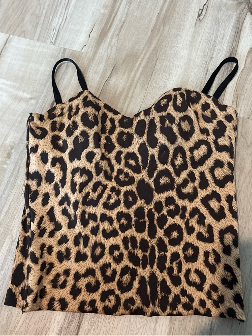 Leopard Print corset Tan and Black